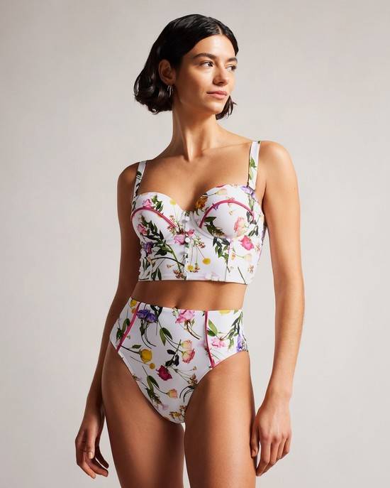 Abbigliamento Da Mare Ted Baker Royella Donna Bianche | OLZQJ2917