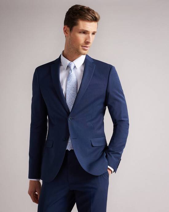 Blazer Ted Baker Sinjjs Uomo Blu Scuro | OUIYD9136