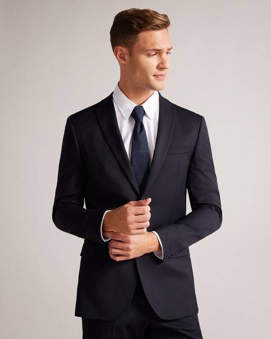 Blazer Ted Baker Skyejs Uomo Blu Marino | OZKEL9164