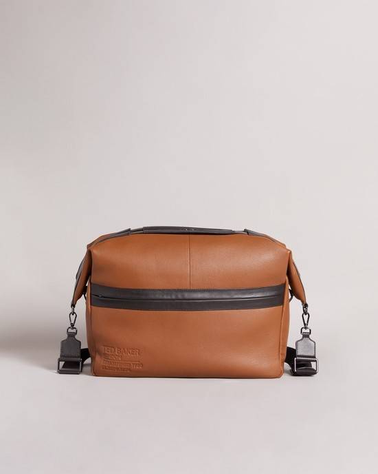 Borsa Da Weekend Ted Baker Kaisel Uomo Marroni Scuro | MKSDQ1678