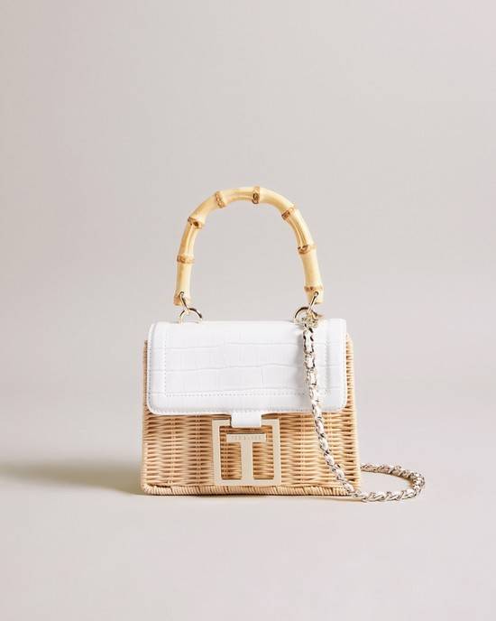 Borse A Tracolla Ted Baker Jaynina Donna Bianche Marroni | FYVTJ4517
