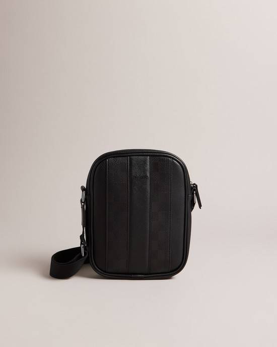 Borse A Tracolla Ted Baker Waydon Uomo Nere | FWRAJ7146