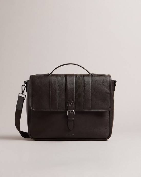 Borse Per Documenti Ted Baker Wayvees Uomo Marroni Cioccolato | CFRST8953