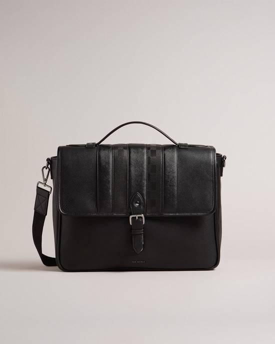 Borse Per Documenti Ted Baker Wayvees Uomo Nere | GOWKI1630
