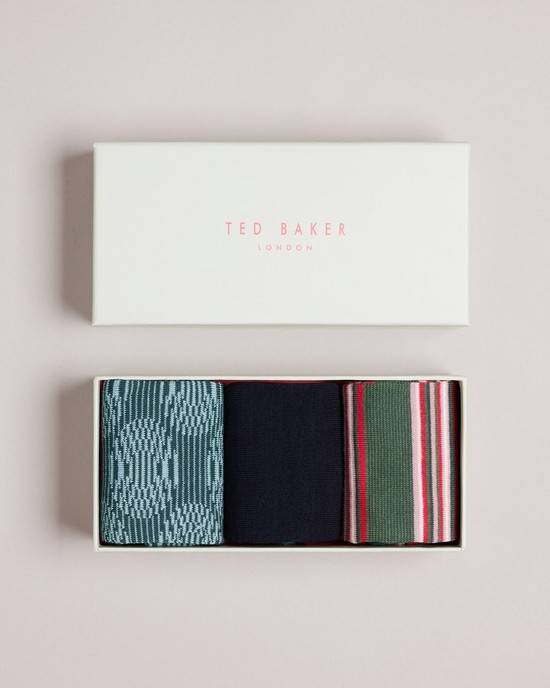 Calzini Ted Baker Metoyou Uomo Nere Verdi Rosse | HIMCF4695