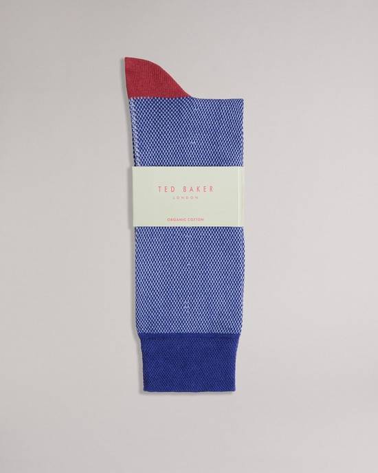 Calzini Ted Baker Tedtext Uomo Blu | UQOID3604