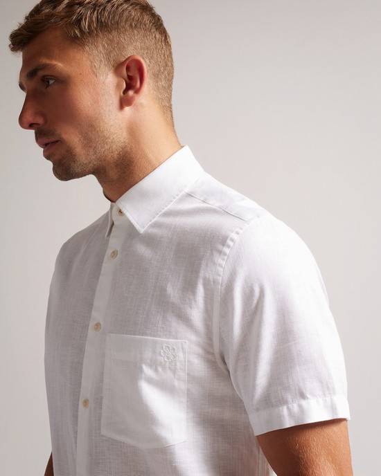 Camicie Ted Baker Addle Uomo Bianche | WUDYC1728