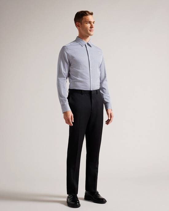 Camicie Ted Baker Conifur Uomo Blu Chiaro | JPCNW1453