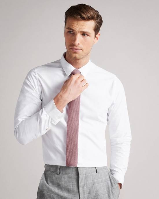 Camicie Ted Baker Fynnss Uomo Bianche | MCUBJ3257