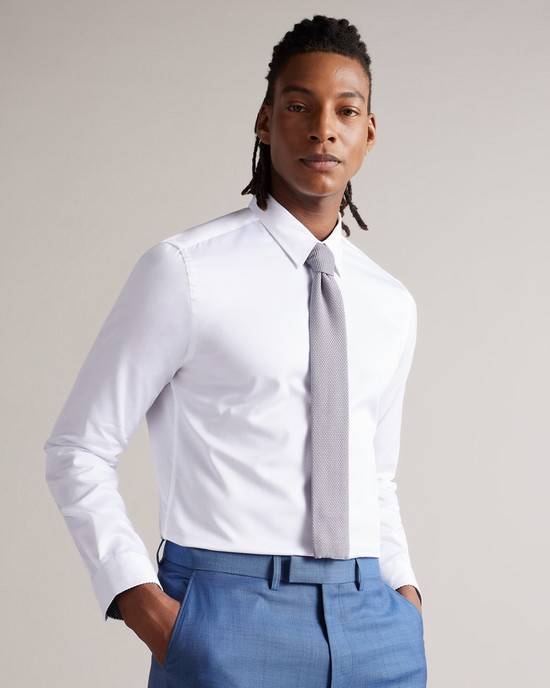 Camicie Ted Baker Holmess Uomo Bianche | WSAKZ5709