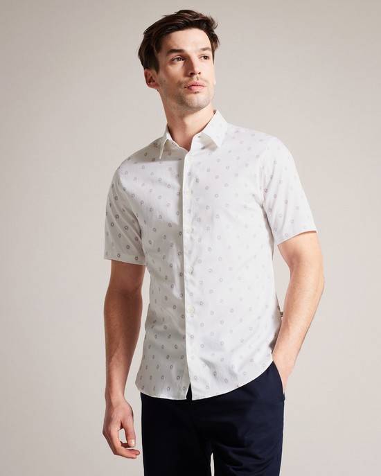 Camicie Ted Baker Kymsho Uomo Bianche | MFSHW2476
