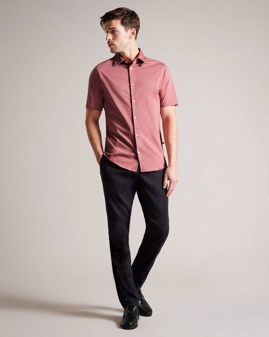 Camicie Ted Baker Marrsho Uomo Rosa | OUFQX7938