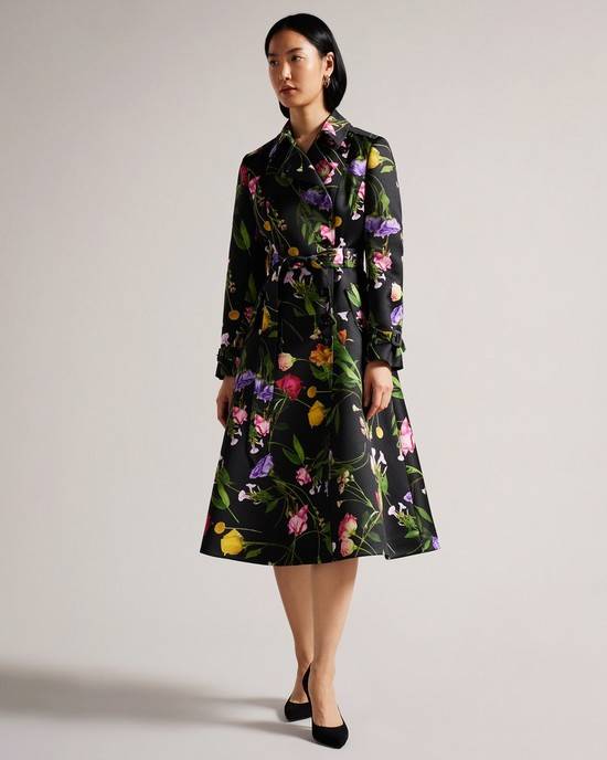 Cappotti Ted Baker Moiraa Donna Nere | WJRVM4079