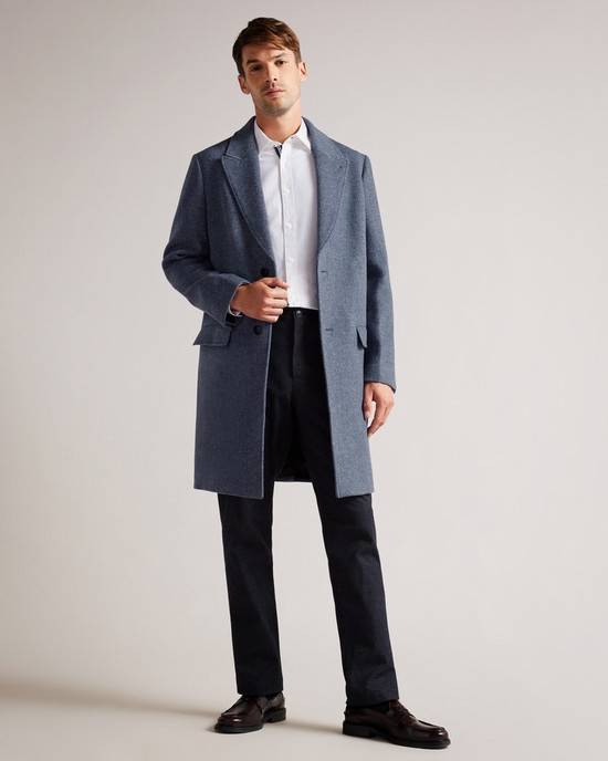 Cappotti Ted Baker Raydon Uomo Blu | VTDXM2658