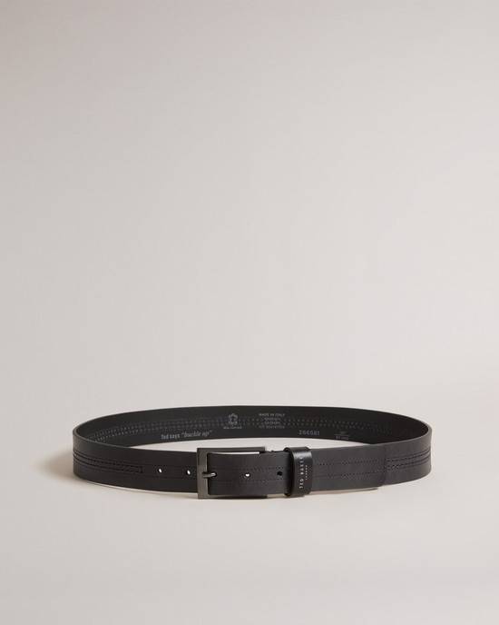 Cinture Ted Baker Crisic Uomo Nere | CADHM7135