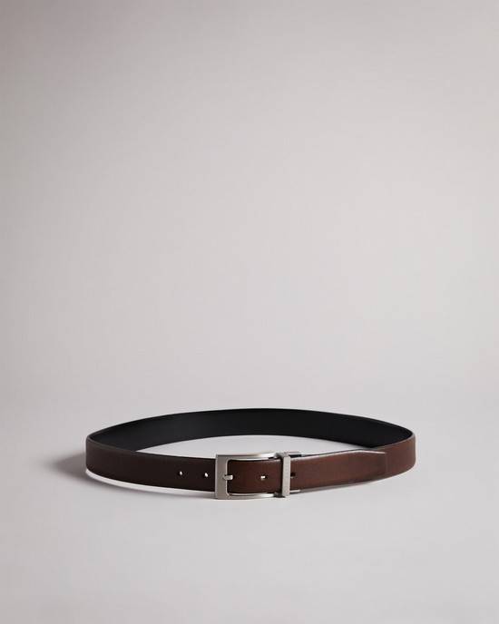 Cinture Ted Baker Karmer Uomo Cioccolato | ZNVKI7146