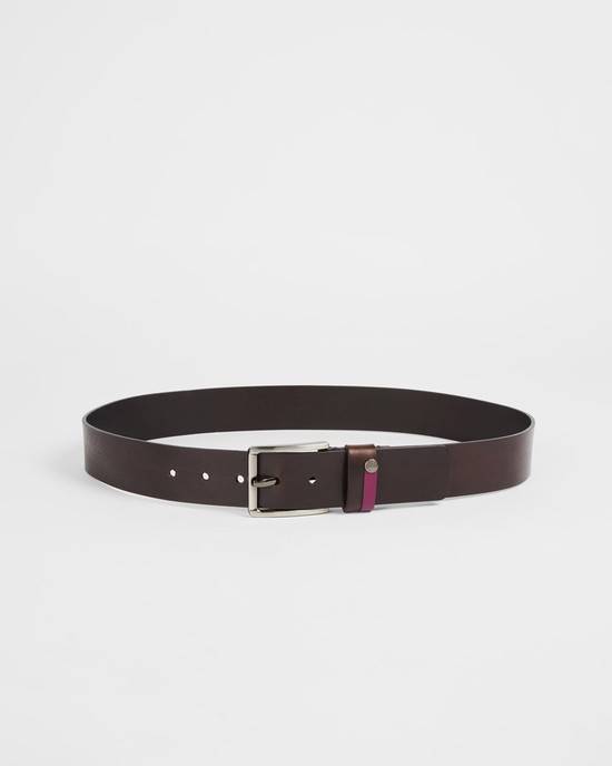 Cinture Ted Baker Keepsak Uomo Cioccolato | WTXCI6351