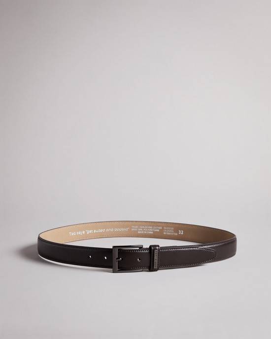 Cinture Ted Baker Lizwiz Uomo Cioccolato | SNTBD7415