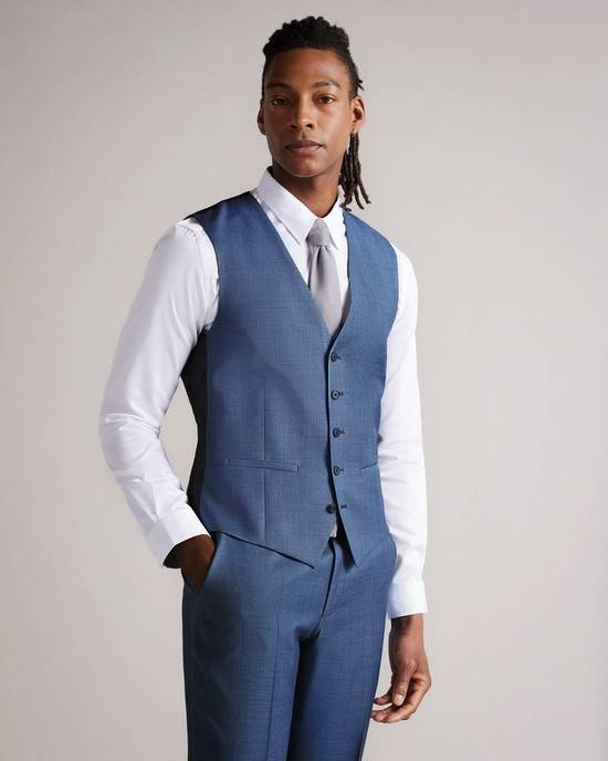 Completo Ted Baker Camdewr Uomo Blu Chiaro | OJUAV6042