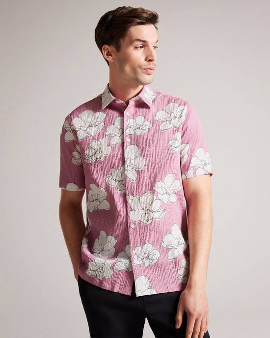 Costumi Da Bagno Ted Baker Coving Uomo Rosa | TNOHV3085
