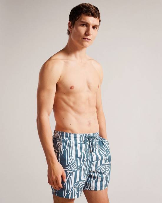 Costumi Da Bagno Ted Baker Peaty Uomo Blu | MVSHU7019