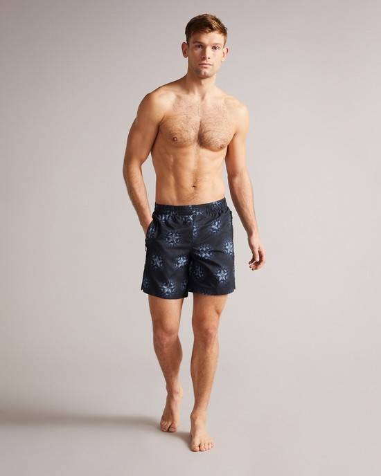 Costumi Da Bagno Ted Baker Strandd Uomo Nere | PTOUY1609