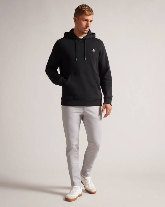 Felpa Con Cappuccio Ted Baker Hendon Uomo Nere | XKLQW5279