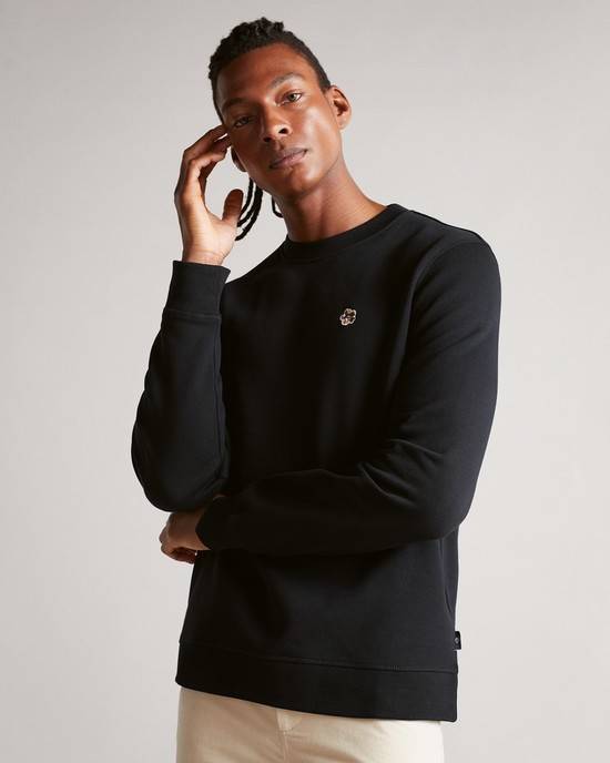 Felpe Ted Baker Hatton Uomo Nere | IELXF8473