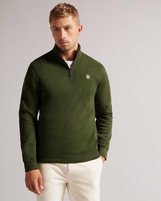 Felpe Ted Baker Kilbrn Uomo Khaki | EGTYW1304
