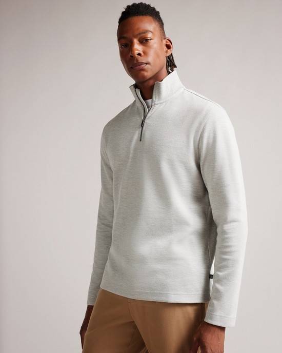 Felpe Ted Baker Morric Uomo Grigie Chiaro | WPFKA5108