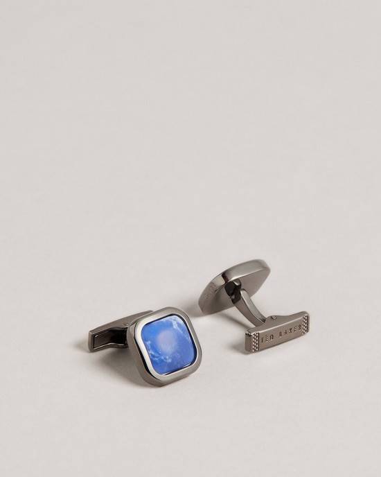 Gemelli Ted Baker Marbled Uomo Blu | JXDEN7612