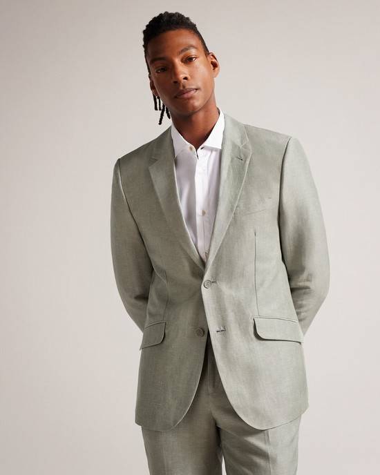 Giacca Ted Baker Lancej Uomo Verdi Chiaro | OQYAL3019