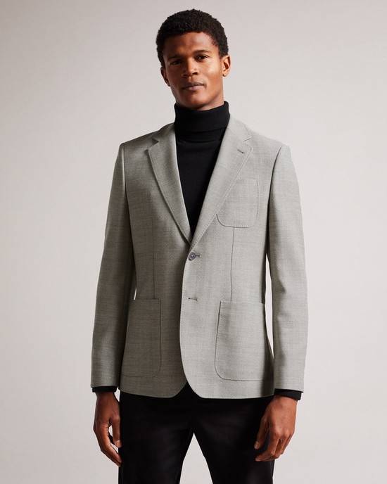 Giacca Ted Baker Luccaj Uomo Grigie | FHEDV6854