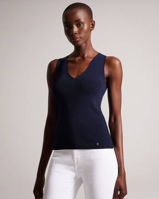 Gilet Ted Baker Josiiy Donna Blu Scuro | CMOKJ4920