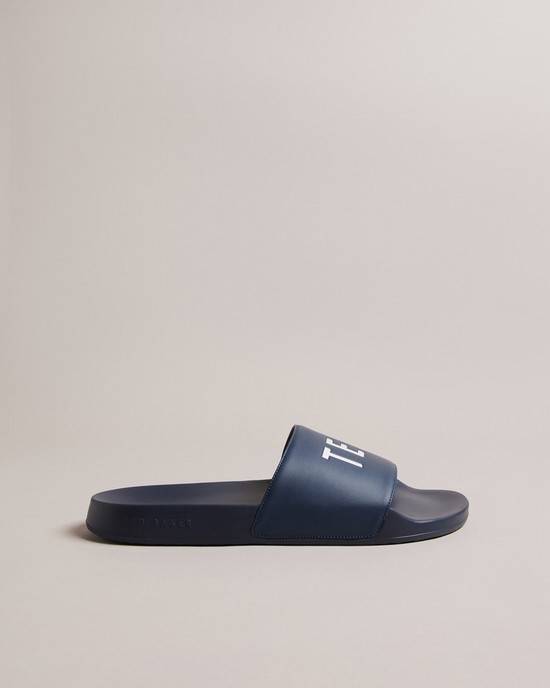 Infradito Ted Baker Auly Uomo Blu Marino | RTQGI4082