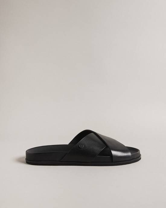 Infradito Ted Baker Oscarr Uomo Nere | NOYQI1093