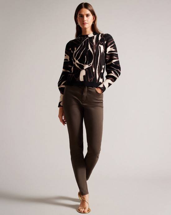 Jeans Ted Baker Sophaa Donna Marroni Scuro | JUZWD8359