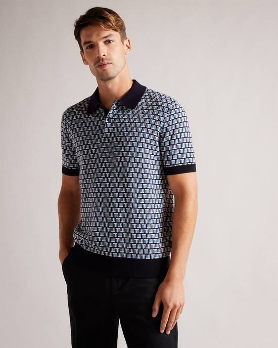 Jumpers Ted Baker Badenn Uomo Blu | YROBL1234