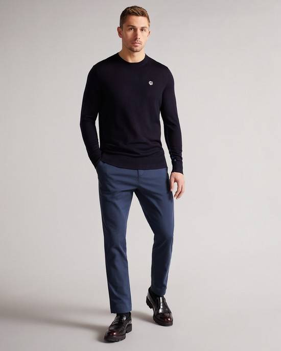 Jumpers Ted Baker Cardiff Uomo Blu Marino | NFBOJ4690