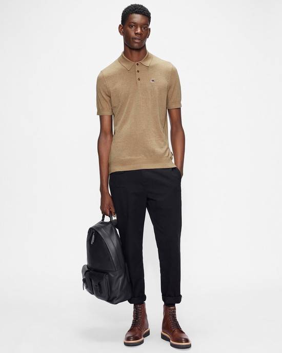 Jumpers Ted Baker Haworth Uomo Marroni Bianche | SOXVZ8756