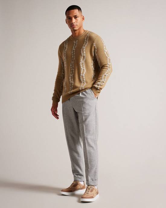 Jumpers Ted Baker Nerin Uomo Marroni | CZUYG6730