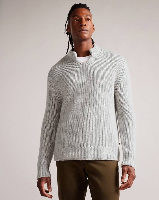 Jumpers Ted Baker Opsida Uomo Grigie | PLMVA2679