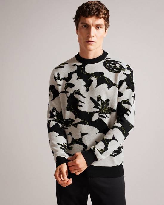 Jumpers Ted Baker Ozier Uomo Nere | YXOWL1078