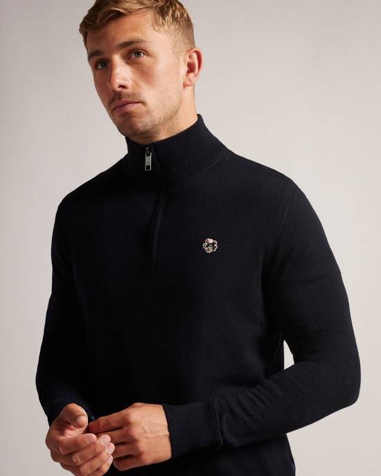 Jumpers Ted Baker Tooting Uomo Blu Marino | NPLXZ2568