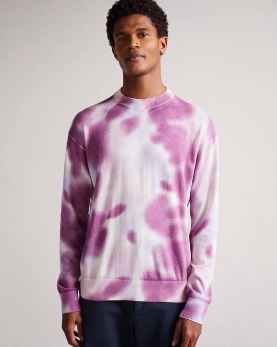 Jumpers Ted Baker Wardour Uomo Viola | ASGPY4592