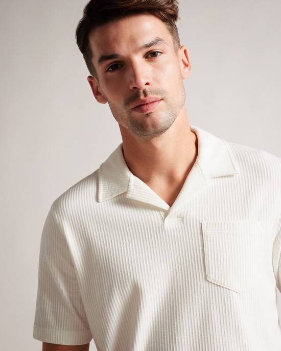 Magliette Polo Ted Baker Arkes Uomo Bianche | HABOT2651