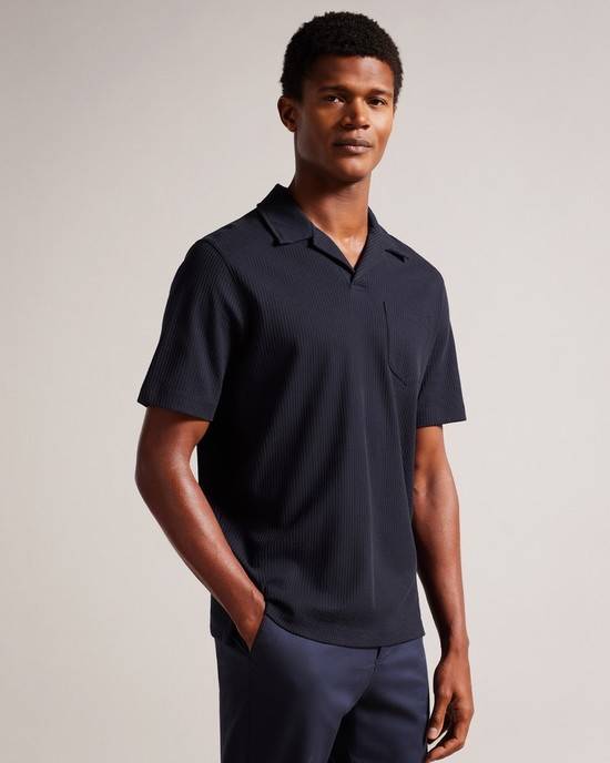 Magliette Polo Ted Baker Arkes Uomo Blu Marino | MLNZB8621