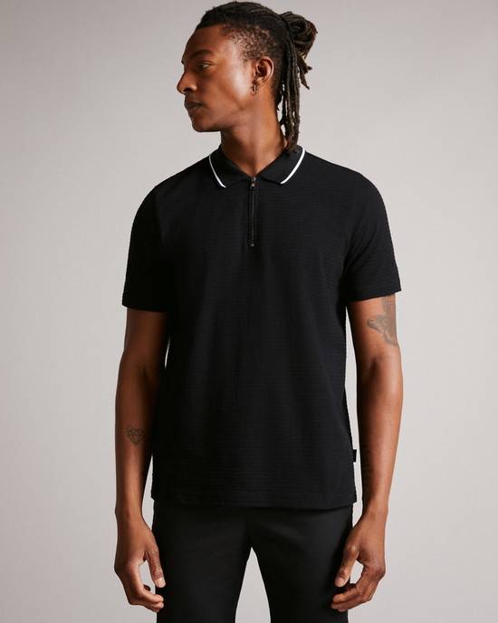 Magliette Polo Ted Baker Buer Uomo Nere | VYHBJ8942