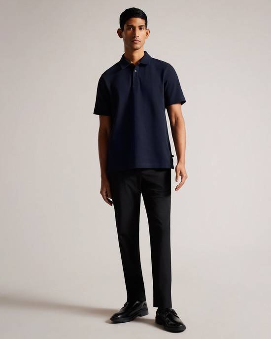 Magliette Polo Ted Baker Bute Uomo Blu Marino | FTPQO2687