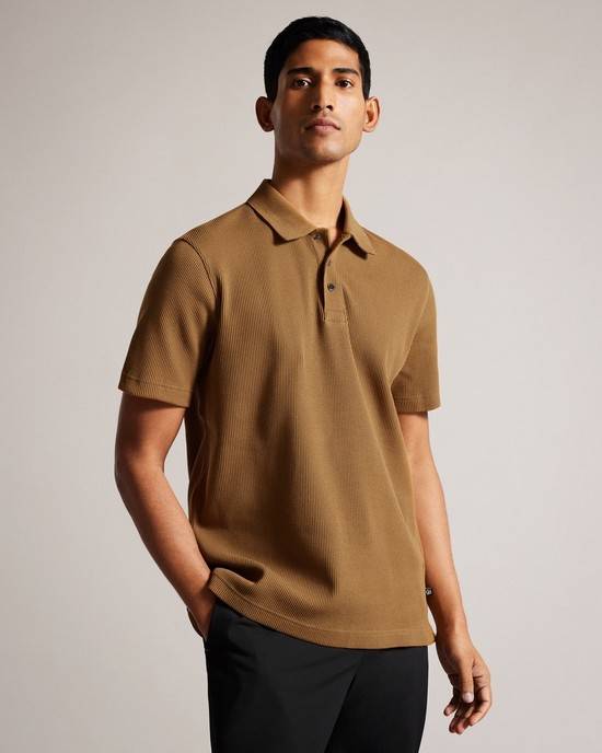 Magliette Polo Ted Baker Bute Uomo Marroni | TOSBR0367